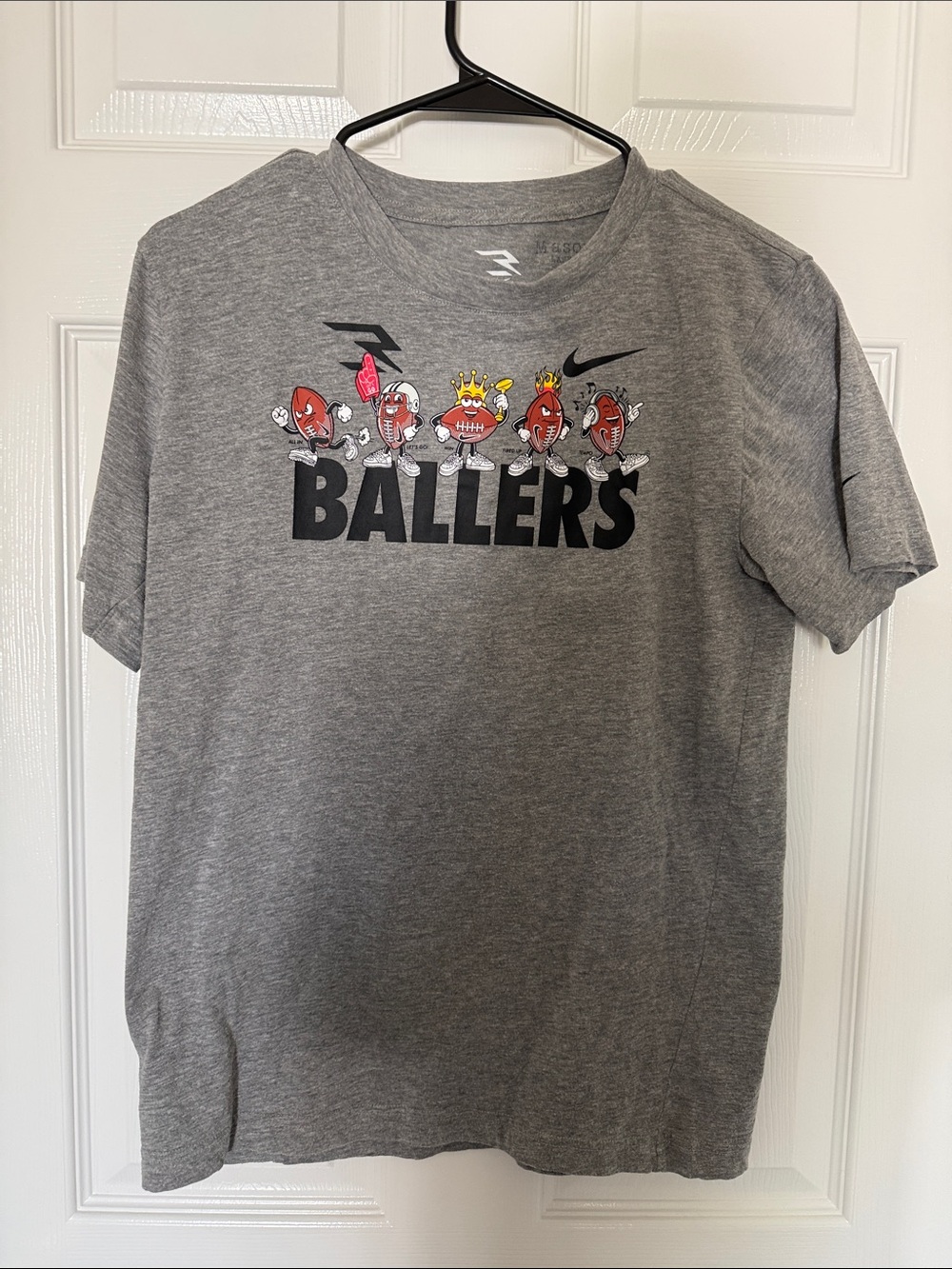 Nike Gray 'Ballers' Football Graphic Tee
